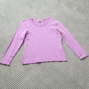 Petite Sophisticate Lovely Purple Spring Top